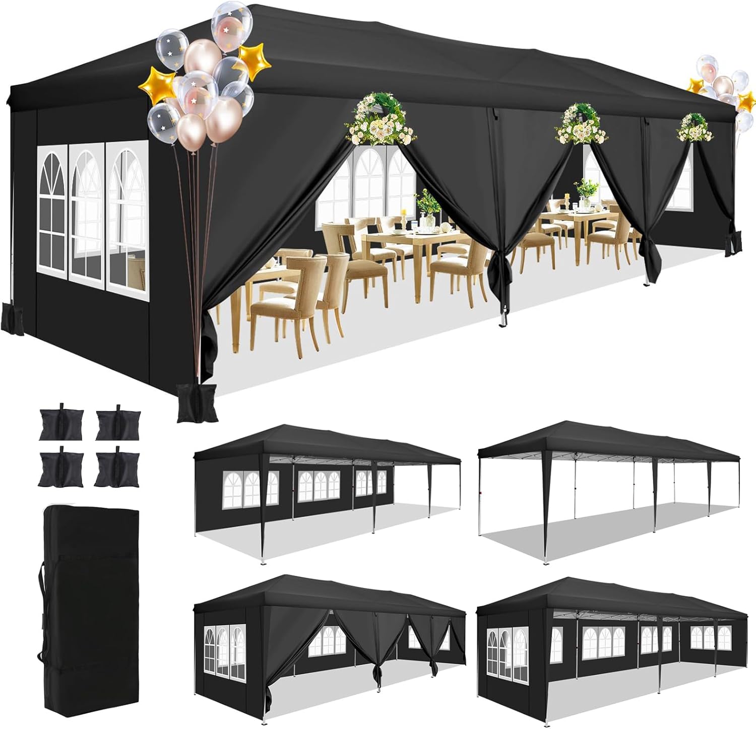 Outdoor Adventure Tent - Tenda a baldacchino pop-up 10x30 piedi