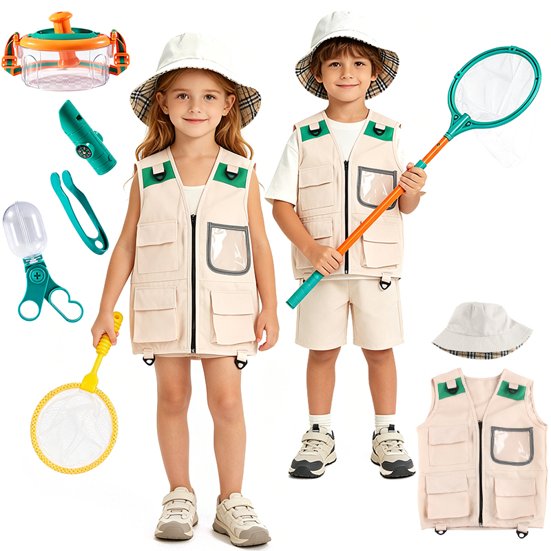 Outdoor Adventure Activities For Kids - Kit Avventura Explorer: Gilet e Cappello