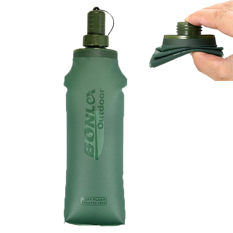 Outdoor Adventure Kit - Borraccia Pieghevole da 250ml 500ml con