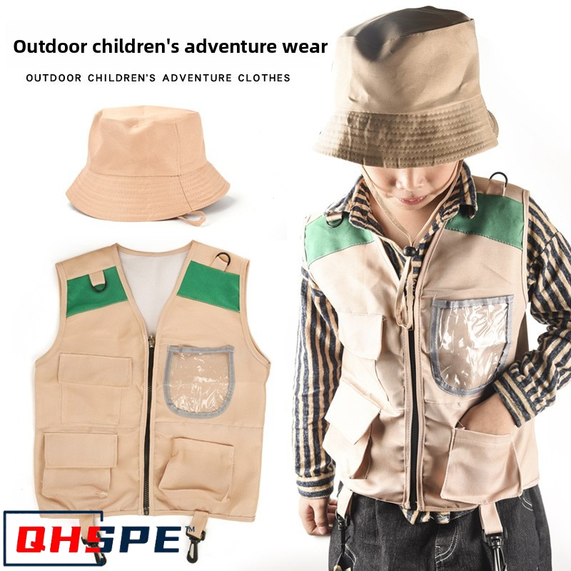 Outdoor Adventure Activities For Kids - Costume da gilet e cappello da