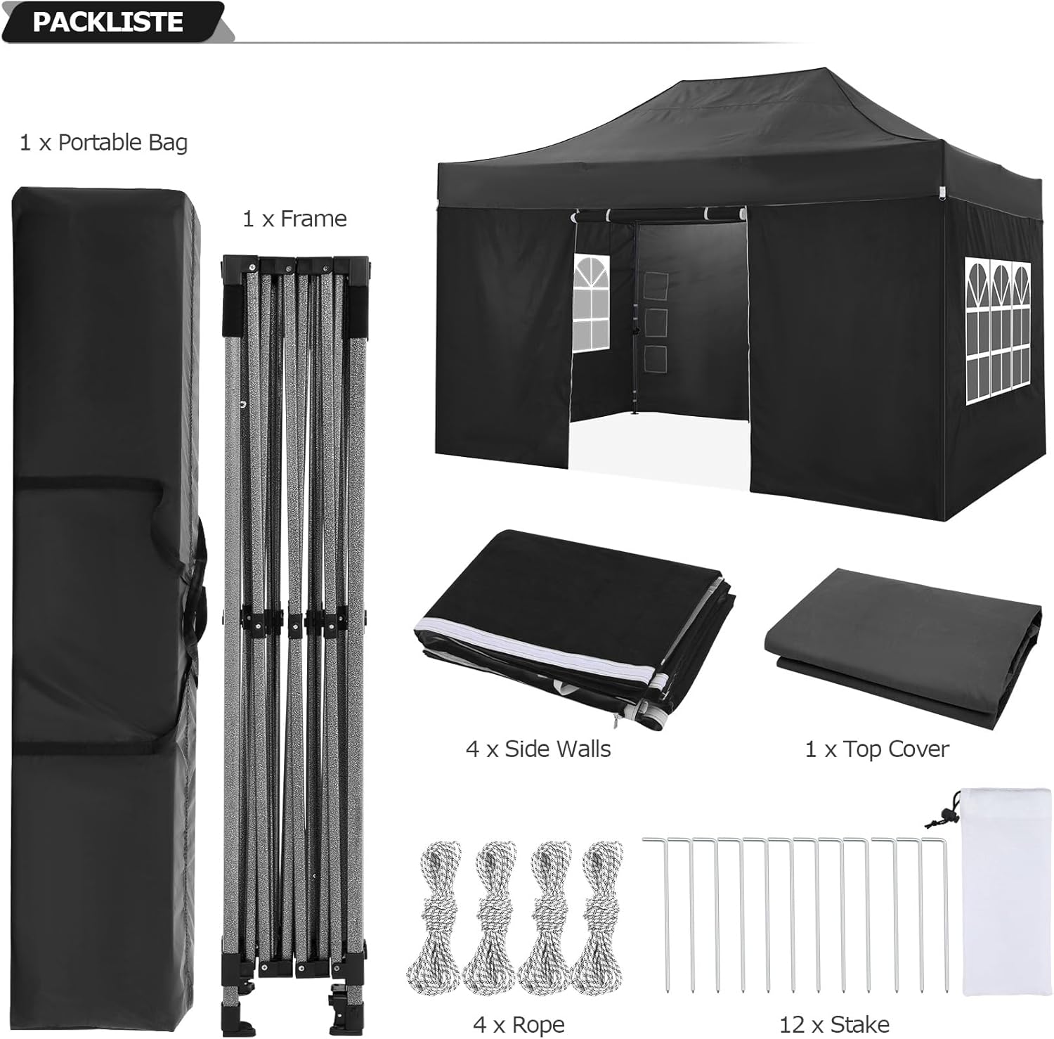 Tenda a baldacchino pop-up 10x - Outdoor Adventure Tent recensione e prezzo